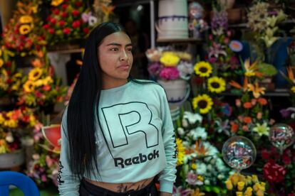 Victoria Rodríguez, en la plaza de las Flores de la calle 63.