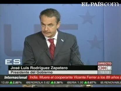 Zapatero: "Mi firmeza es inquebrantable"