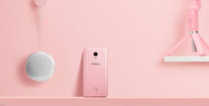 Meizu M5c de color rosa