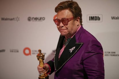 Elton John, con su Oscar.