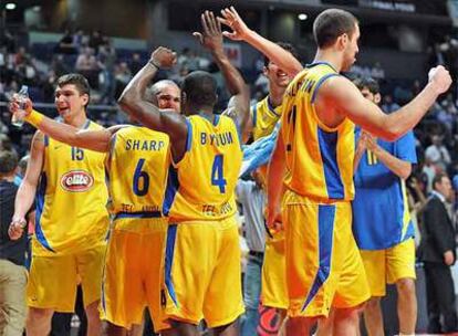 El Maccabi celebra su pase a la final de la Euroliga