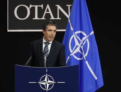 Anders Fogh Rasmussen, el 5 de octubre en Bruselas.