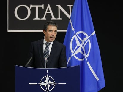 Anders Fogh Rasmussen, el 5 de octubre en Bruselas.