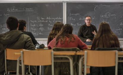 Alumnos de secundaria en un instituto público.