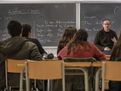 Alumnos de secundaria en un instituto público.