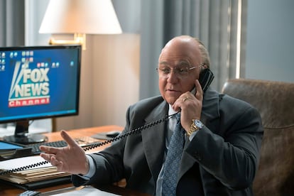 Russell Crowe, como Roger Ailes en 'La voz más alta', en 2019.