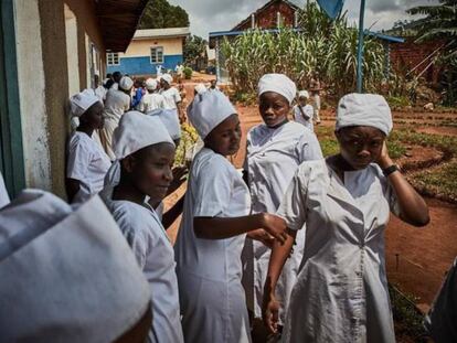 Estudiantes de enfermería en Butembo, República Democrática del Congo.