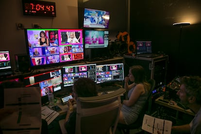 Sala de control de Fabricantes Estudio, en Madrid.