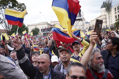 Una manifestación en Bogotá (Colombia), el pasado 14 de febrero.