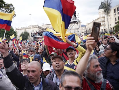 Una manifestación en Bogotá (Colombia), el pasado 14 de febrero.