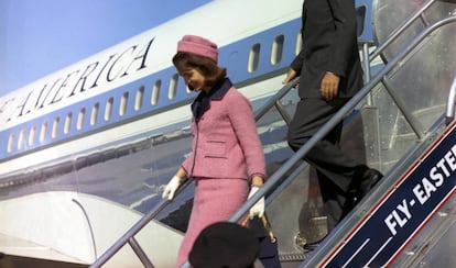 Jackie Kennedy y  John F. Kennedy en Dallas, Texas, el 22 de noviembre de 1963.
