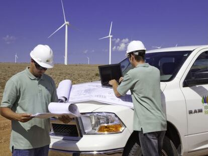 Operaciones en un parque e&oacute;lico de Iberdrola en Estados Unidos.