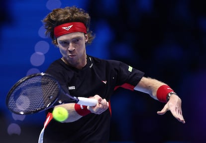Rublev, en acción.