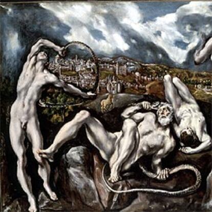 <i>Lacoonte</i> (comienzos de la década de 1610), de El Greco, procedente de la National Gallery de Washington.
