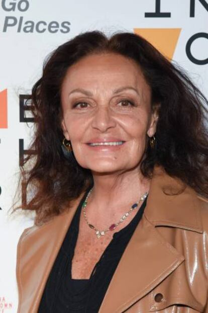 La diseñadora Diane von Furstenberg en 2018.