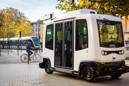 El vehículo autónomo EVA Shuttle.