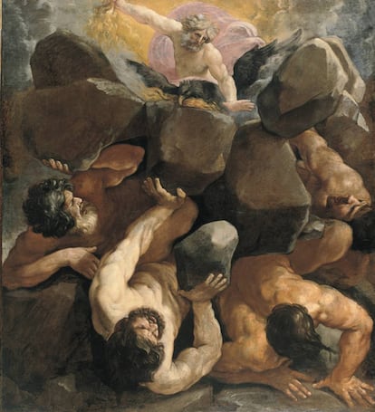 Júpiter en 'La caída de los gigantes', del pintor italiano Guido Reni (1575-1642).