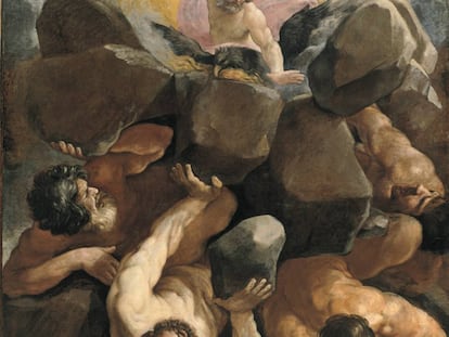 Júpiter en 'La caída de los gigantes', del pintor italiano Guido Reni (1575-1642).