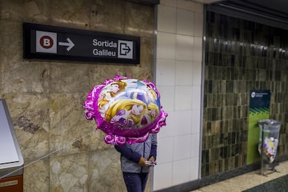 Estación de Metro Plaza de Sants. Barcelona. 2019.