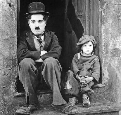 Charles Chaplin y Jackie Coogan, el niño de 'The kid', están entre la minoría de actores que aparecen en más de 100 películas.