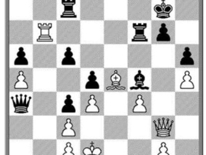 Posición tras 33 ..Da4