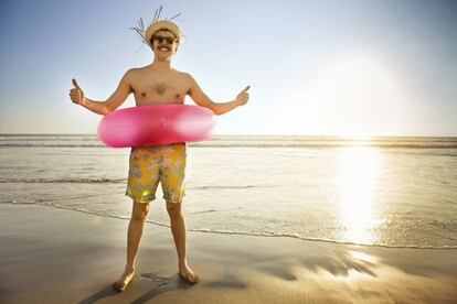 Hats and sunglasses are also recommended items at the beach.