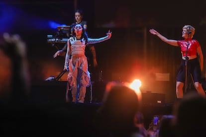 La cantante argentina Nicky Nicole en su el Isla Bonita Love Festival en la isla de La Palma, en 2022.