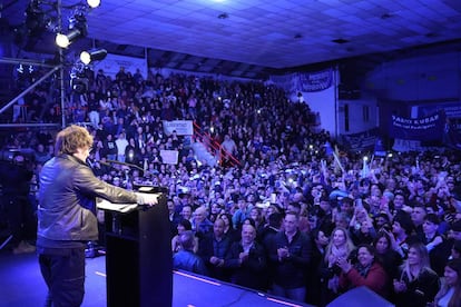 El acto en el Club Atenas de La Plata este jueves. 