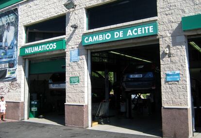 Taller de vehículos.