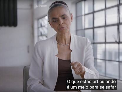 Marina Silva no programa eleitoral da Rede.