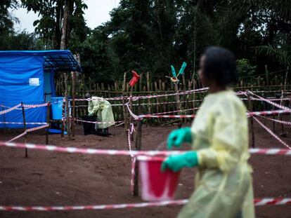 Unidad de cuarentena contra el ébola, en una imagen de 2017.