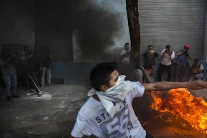 Protestas en Quito contra el presidente Correa, el jueves