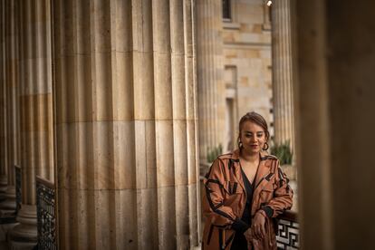 Juliana Hernández no Congresso da República em Bogotá (Colômbia) em 25 de maio de 2023.