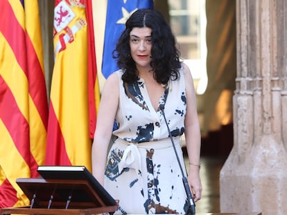 Isabel Castro, en su toma de posesión como consejera balear de Administraciones Públicas y Modernización, en 2019.