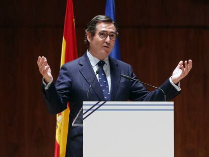 El presidente de CEOE, Antonio Garamendi.