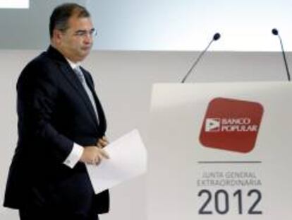 El presidente del Banco Popular, Ángel Ron. EFE/Archivo