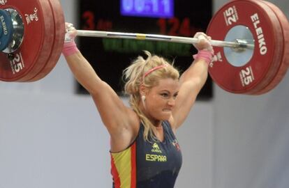 Lidia Valent&iacute;n, durante la competici&oacute;n.