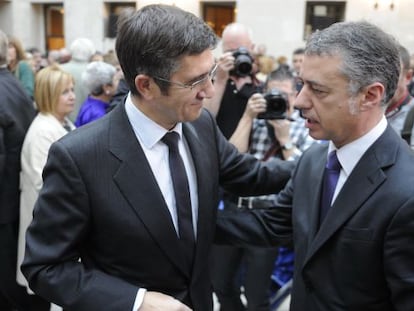 Urkullu y Patxi López en el día de Euskadi.