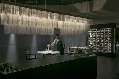 Sala del restaurante Cebo, en Madrid.