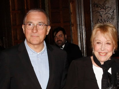 Xavier y Rosa Maria Sardà en 2016, en la entrega de los premios Feroz en Madrid.