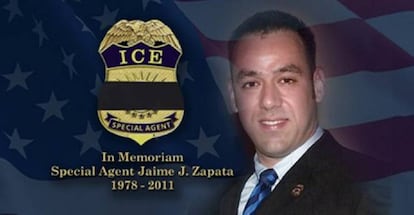 El agente estadounidense asesinado, Jaime Zapata.