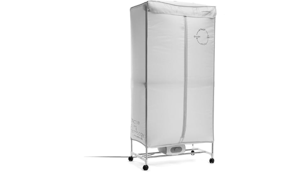 Secadora tipo tendedero con ruedas.