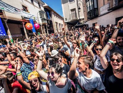 La Plaza del Trigo durante el jueves del Sonorama 2018.