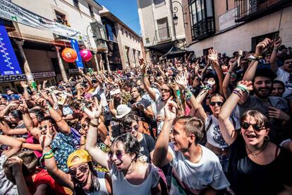 La Plaza del Trigo durante el jueves del Sonorama 2018.