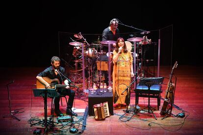 Maria del Mar Bonet en un concierto con Borja Penalba, en octubre.