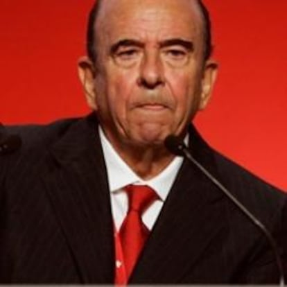 El presidente del Santander, Emilio Botín