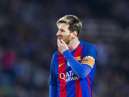 Messi, durante jogo contra a Real Sociedad.