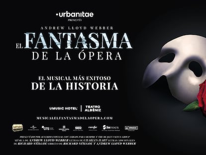 Cartel del musical 'El fantasma de la ópera'