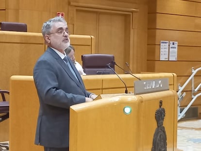 Eduardo Raboso, portavoz sanitario en la Asamblea de Madrid, en el Senado.