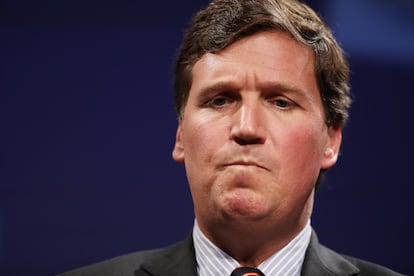 Tucker Carlson, durante una charla en Washington en marzo de 2019.